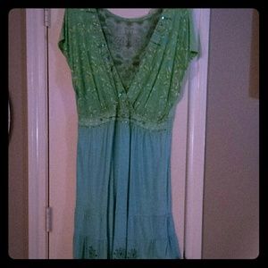 Beaded beach dress or cover up.